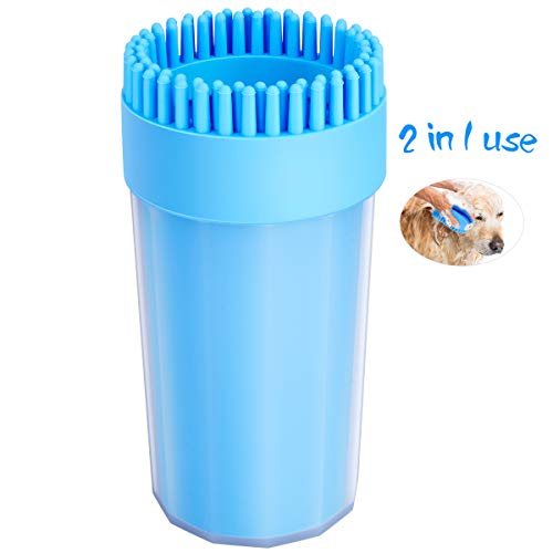 Upgrade Dog Paw Cleaner Dog Cleaner Portable with Towel Dog Cleaning Brush Paw