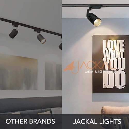 Image of JACKAL 30 Watt Warm White LED Track Light /Spot Light /Focus Light /Picture Light (Pack of 3), Indoor Light with Rotatable Head | Perfect for Showrooms, Shops and Living Room - Trackway Included