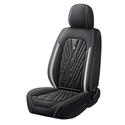 レクサス 新型 LBX 10系に適用車シートカバー座布団 防水 全天候型汚れ防止 取付簡単 滑り止め 収納便利クッションプロテクター前後席背もたれ耐摩耗性通気ナッパレザー素材(黒グレー側)