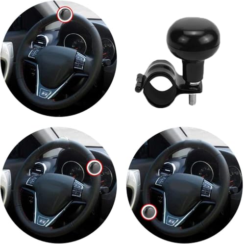 Universal Auto Lenkradknauf,2 Stück Universal Lenkrad Lenkradknauf,Steuerknopf Spinner,Lenkhilfe Lenkradknopf,Spinner Griff Knopf für Auto Traktor Gabelstapler Rasenmäher Boot Lenkrad Zubehör