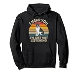 cane vintage boston terrier i hear you i'm just not listening felpa con cappuccio