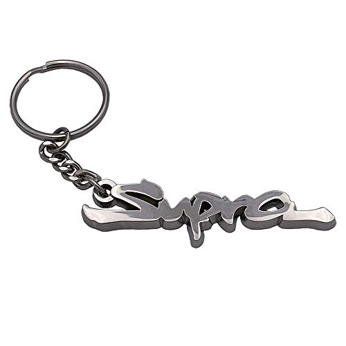 Boostnatics Car Badge Keychain Keyring Chrome for Toyota Supra