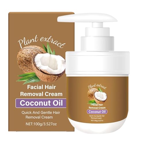 Crème Épilatoire Visage,Crème Épilation Moustache Lèvre Végétale - Soins Pour La Peau Non-Irritants Pour Peaux Sensibles Femmes Adolescentes Et Mariées Usage Quotidien
