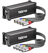 tisino XLR Snake 4-Channel Multi Network Snake Receiver to Single Ethercon Cable, XLR/DMX to Ethe...