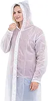 Capa de Chuva Adulto Unissex Transparente em EVA Ecológico com Capuz Ajustável Linha Premium – Impermeável, Reutilizável e Resistente para Shows, Viagens, Passeios, Trilhas e Uso Diário