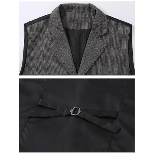 Men's Vintage V-Neck Waistcoat – Regular Fit Vest For Casual Wedding & Business Wear4