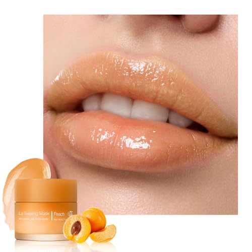 Image of FeiCuiYun Lip Sleeping Mask, Moisturization and Antioxidants, Nourish, Hydrate, Flaky, Dry Lips (01#Yellow peach)