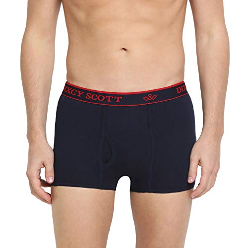 Image of Dixcy Scott Men's Cotton Trunks (Pack of 5) (SWISHTRUNK-P5 Navy /Dark Grey /Lt Coffee Brown /Denim Blue /Wine S)