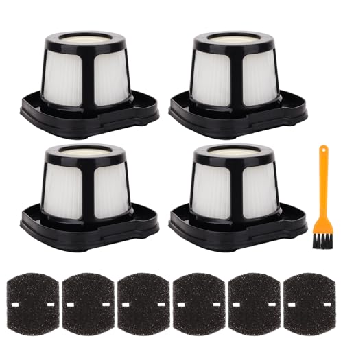 Image of Hepa Filter Replacement Compatible with Bissell Pet Hair Eraser Hand Vacuum 2390A, 2284W, 2390, 2579, 2389, Part # 1614212 1614203 1614204-4 Mesh Filters and 6 Foam Filters