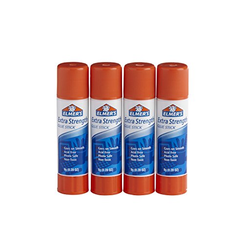 Elmer's Extra Strength Glue Sticks, Washable, 8 Grams, 4 Count #TOP1