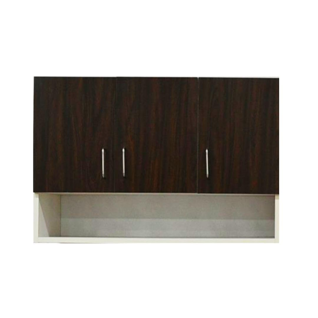 Multipurpose Storage Cabinet & Adjustable Shelf Space Organizer Engineered Wood Termites Resistance Wall Mounted for Office, Kitchen, Bedroom (Redica Walnut & Highland Pine, Door 3)-picture-18