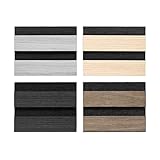 HAGEFOL® Muster Akustikpaneele selbstklebend 240x56 cm, Farben: Eiche, Walnuss, Grau, Schwarz