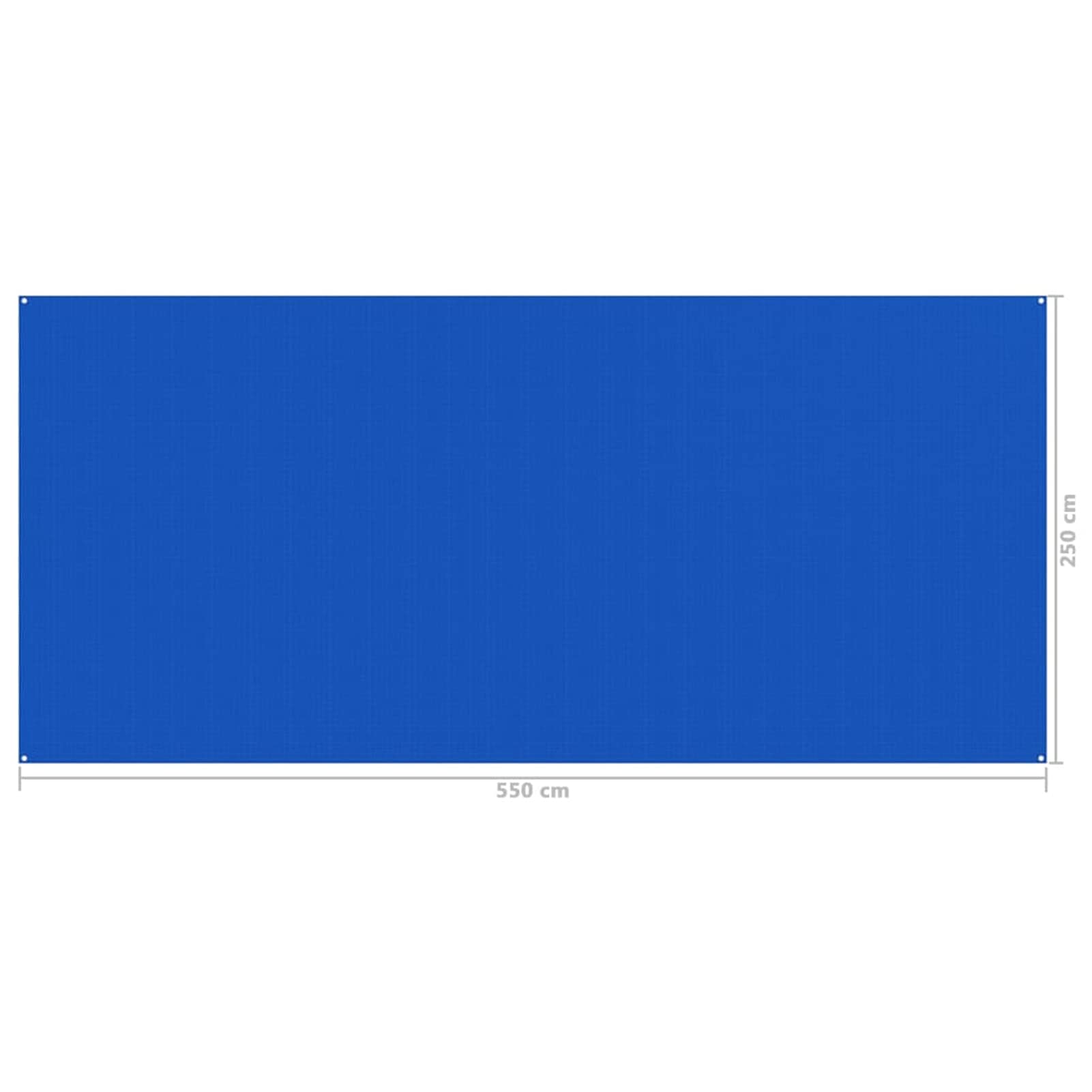 Mogou Dywan namiotowy, dywan do przedsionka namiotowego, plandeka kempingowa, mata podłogowa, mata namiotowa, dywan kempingowy, do użytku na zewnątrz, 250 x 550 cm, niebieski