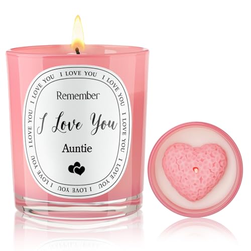 Aunt Mothers Day Gifts - Best Aunt Ever Candle Funny Scented Candle for Auntie Unique Birthday Gifts Ideas from Niece Nephew Lavender Scented Candle 6oz