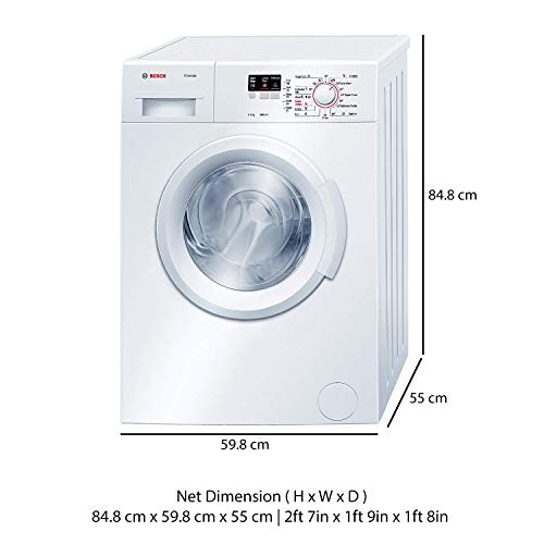 Image of Bosch 6 kg Fully-Automatic Front Loading Washing Machine (WAB16060IN, White, Inbuilt Heater)