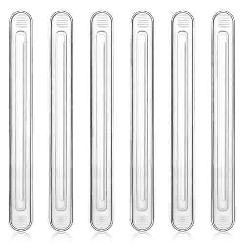 6 Pack Rubber Chair Wall Protector, Wall Protector from Furniture Set from Chair Back Clear Furniture Bumpers Adhesive Quiet Walls Protectors for Shower Doors Drawers Car Doors Toilet Lids - Long