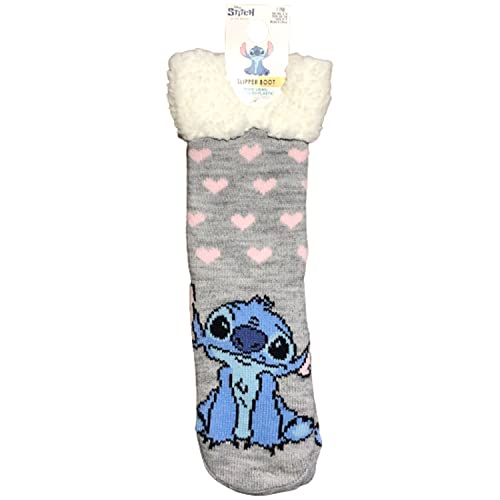 Primark Limited - Calcetines de Lilo y Stitch de Estar Por CASA mujer - Gris, Rosa y Azul - Con...
