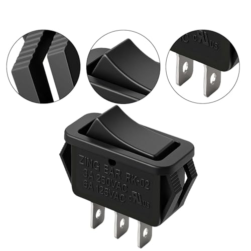 S97016970 Range Hood Switch Kit,Rocker Switch Replacement for Broan 46M Series Fan and Light Control Compatible with 02104-00 02105-00 1256884 561093