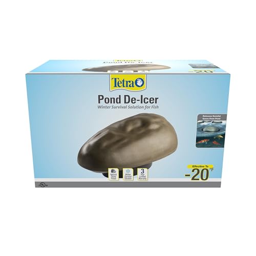 TetraPond De-Icer, Thermostatically Controlled Winter Survival Solution For Fish, UL Listed