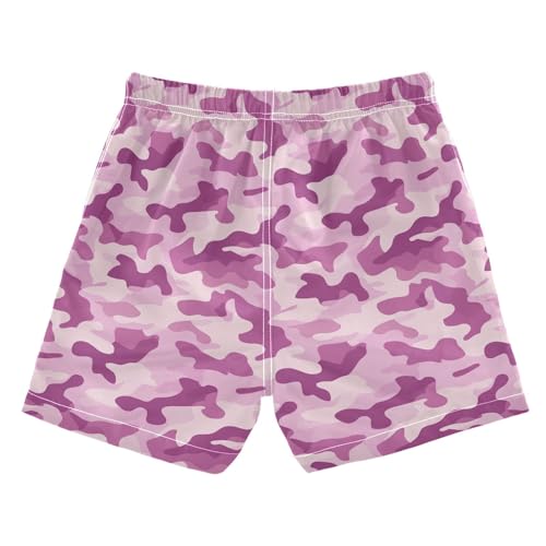 JUNZAN Camo Lilac Purple Boys Swim Trunks Toddler Swimming Trunks for Boy Beach Swim Shorts2