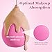 BEAKEY Super Soft Makeup Sponge Set of 6, Makeup Sponges for Foundation, Liquid, Cream and Powder, Pink Beauty Sponge for Blending, 0 Latex Blender