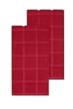 Ritz Kitchen Wears Egyptian Cotton Collection 2-Piece Solid Towel Set, Paprika