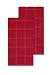 Ritz Kitchen Wears Egyptian Cotton Collection 2-Piece Solid Towel Set, Paprika