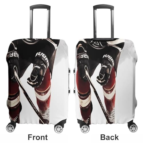 Travel Luggage Cover Elastic Suitcase Cover XL Ice Hockey Pattern Suitcase Covers Suitcase Protector for Travel Washable Anti-scratch Suitcase Covers Luggages Decorative3