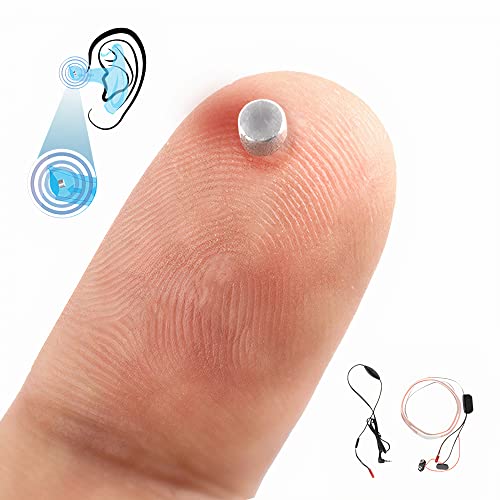 PingaOculto Spy Earpiece Wireless Earphones Invisible Hidden Mini Headset Exam for Phone with Microphone
