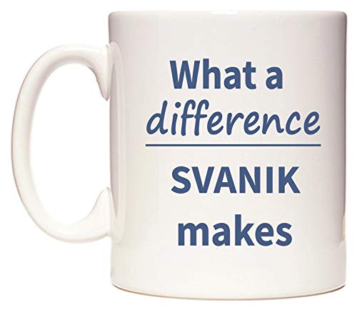 WeDoMugs What a Difference SVANIK Makes Ceramic 11oz Coffee Mug