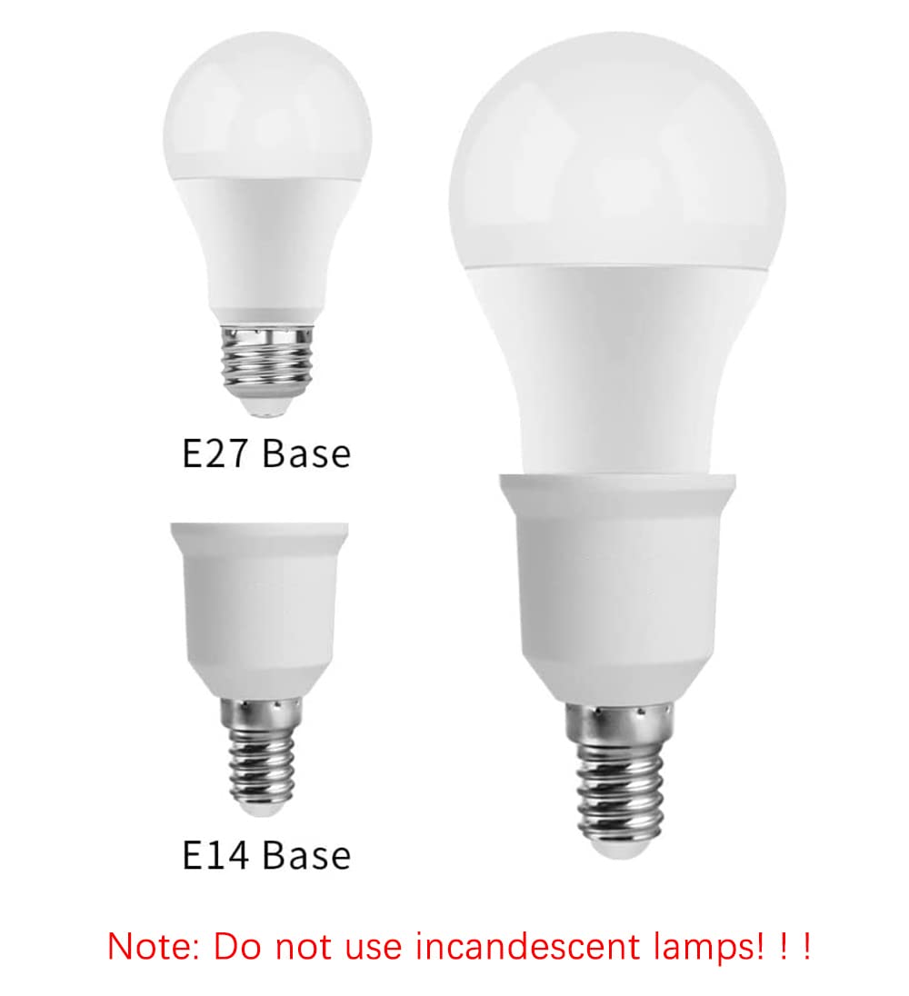 5X Convertisseur De Douille E14 Vers E27 - Adaptateur Lampe LED Universel Durable