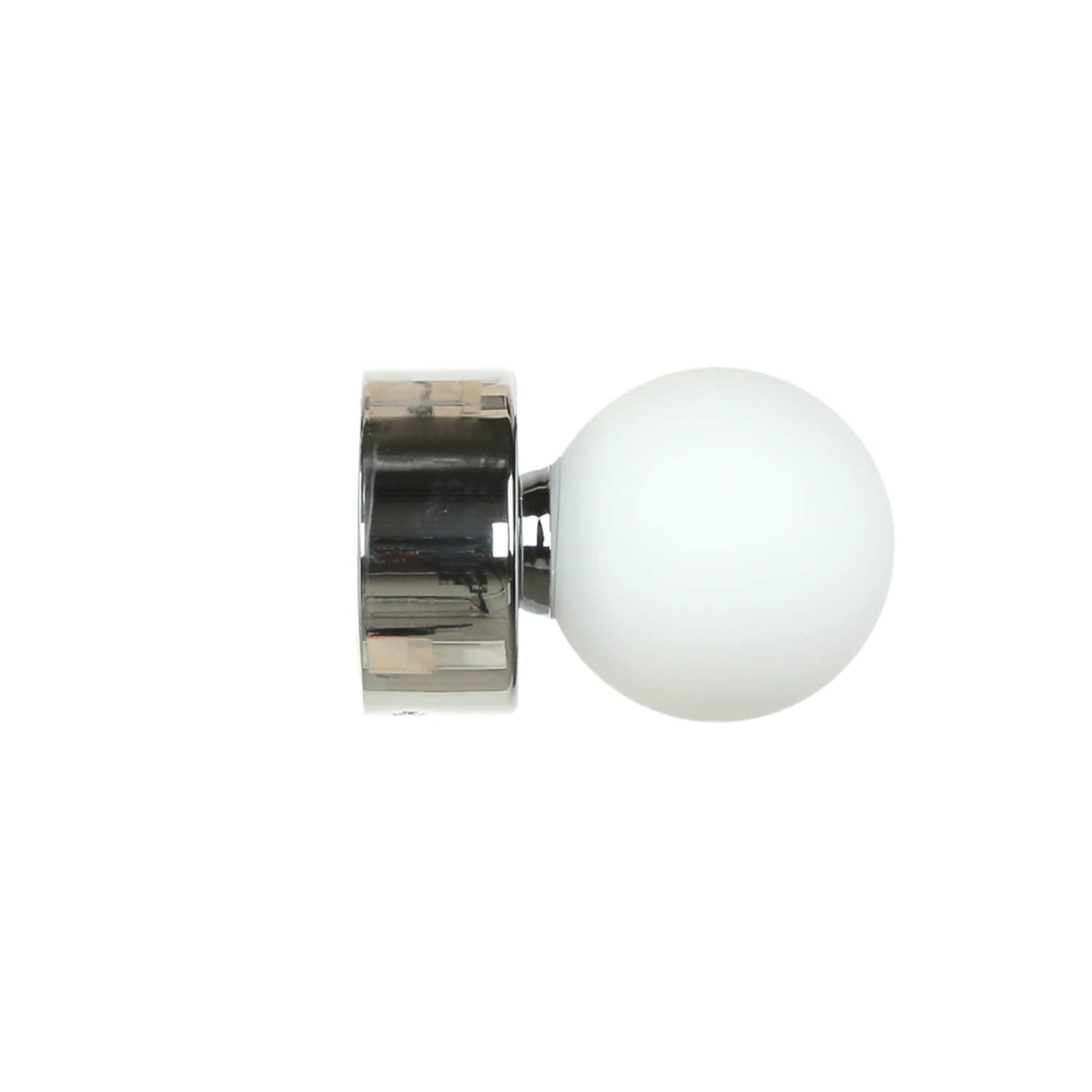 Aplique de pared interior vidrio metal cromado IP44 baño A: 10 cm G9 máx.40 vatios espejo de bola de bajo brillo aplique moderno baño BRAZOS