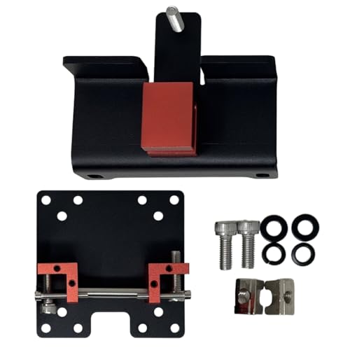 Image of Apevie Adjustable VESA Adapter Mount for Single & Triple Monitors - 3-Way Alignment, 40x40mm & 40x80mm - Non-VESA Bracket Kit (Pack of 3)
