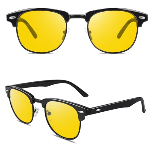 Happy Store CN56 Vintage Inspired Classic Horn Rimmed Nerd UV400 Clear Lens Glasses