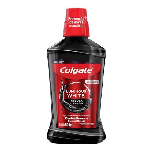 Colgate Enjuague Bucal Luminous White Charcoal 500ml