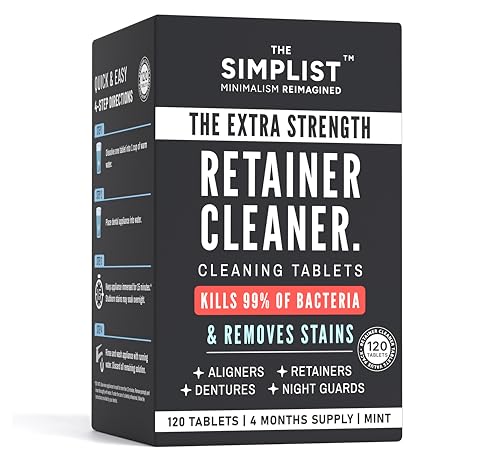 Retainer Cleanser Tablets Cleaner, Removes Odors Discoloration Stains and Plaque