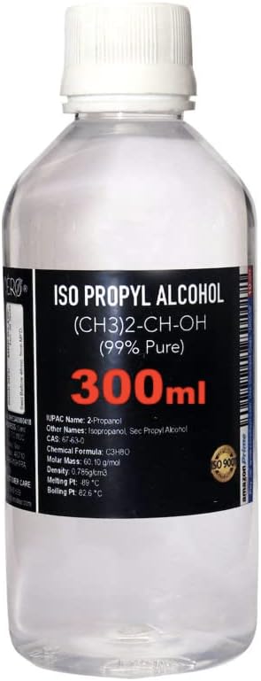 CERO ® ISOPROPYL ALCOHOL 99.9% Pure [(CH3)2-CH-OH] CAS: 67-63-0 (300ml)