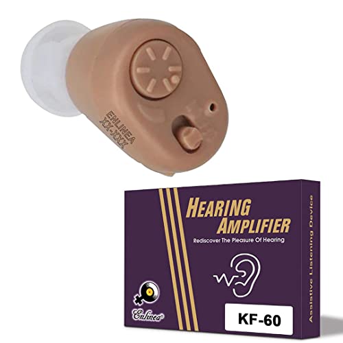 Image of Enlinea KF-60 ITE Hearing Aid (Beige) With Mild to Moderate Hearing Loss.