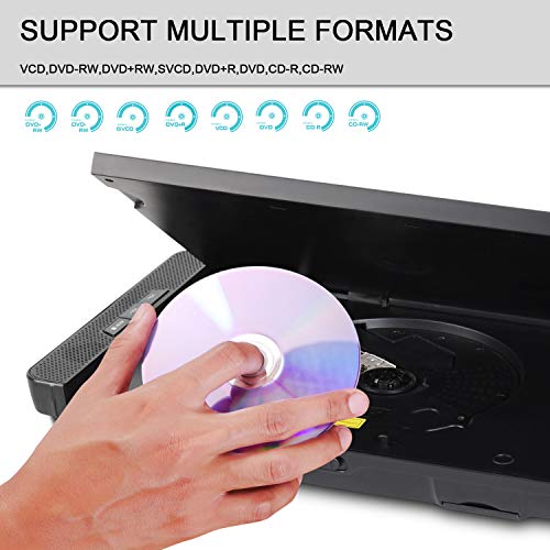 Milanix MX101 10" Dual Screen Portable DVD Player for Car, Headrest Video Player, with Built-In 5 Hours Rechargeable Battery, Last Memory, SD/MMC & USB Input - Thumbnail 6