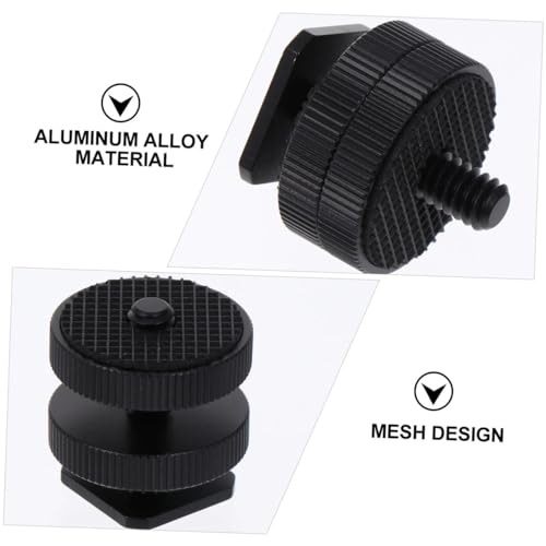 Adaptador de tornillo para trípode GALPADA de 3 piezas para soporte doble de cámaras 3