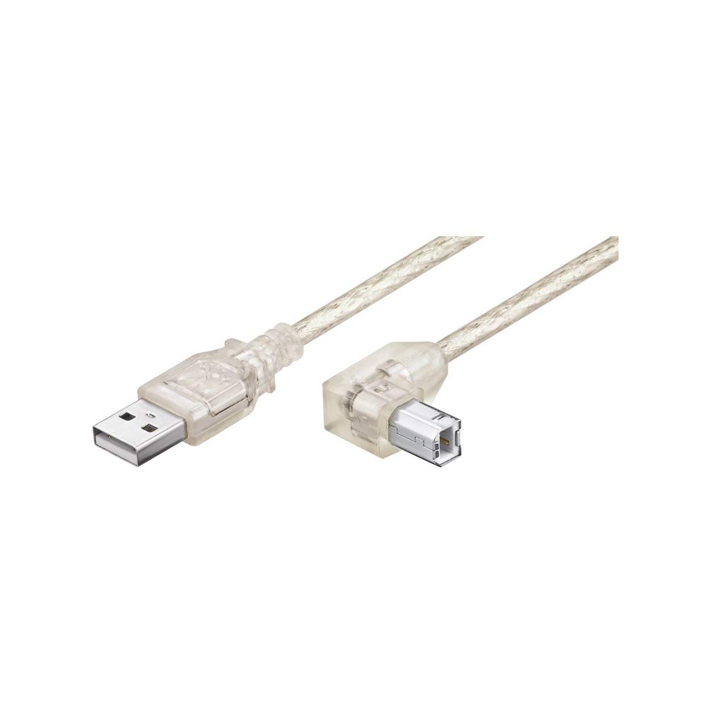 Wentronic USB-Kabel A Auf B, 3 M, Transparent – Für Drucker, Scanner, Externe Festplatten