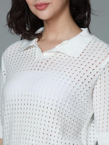 Image of HIGH STAR Women's Cotton Solid Regular Fit T-Shirt