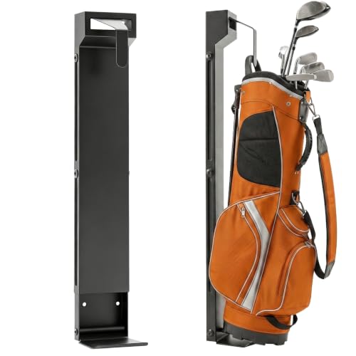 Organizador de bolsas de golf para garaje que optimiza el espacio de almacenamiento en casa
