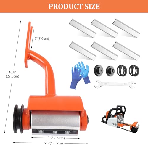 Miniatura 7 de Pelador De Troncos, Herramienta Para Descortezar Troncos Con 6 Cuchillas Alargadas, Herramienta De Descortezado De Madera, Descortezador De Madera Eficiente Para Procesamiento De Madera