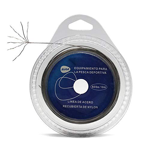 VOANZO 3Pcs 30lb Fishing Tackle Sea Fishing Wire Line 7 Strands Braided 10m Long with Independent Packaging and Buckle Connection Line