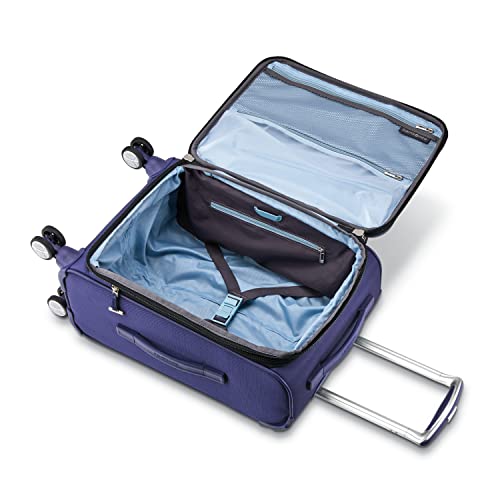 Image of Samsonite Solyte DLX Softside Expandable Luggage with Spinner Wheels, Iris Blue, 3-Piece Set (20 /25 /29)