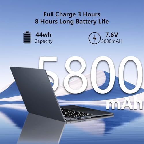 Pc Portatile 16 Pollici Con Core I5-8210Y, Laptop 16GB Ram 512GB Ssd, Notebook Win 11 Schermo Ips 1920X1200, Computer Portatile Con Tastiera Retroilluminata, Mini-Hdmi USB3.0 RJ45 Wi-Fi5 BT5.0 5800Mah - 6