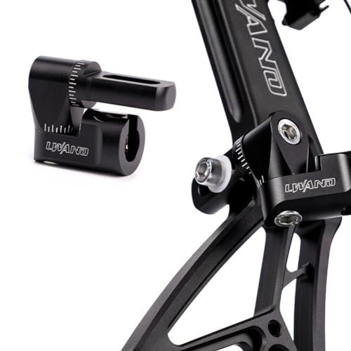 Kissybride Fully Ajustable Single Side V-bar Mount, Quick Disconnect V-Bar Bow Stabilizer for Compound Bow & Recurve Bows, Black