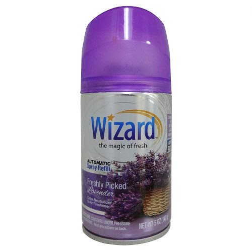 Wizard Automatic Spray 5Oz Refill (Package May Vary) Pack of (Freshly Picked Lavender, 3)