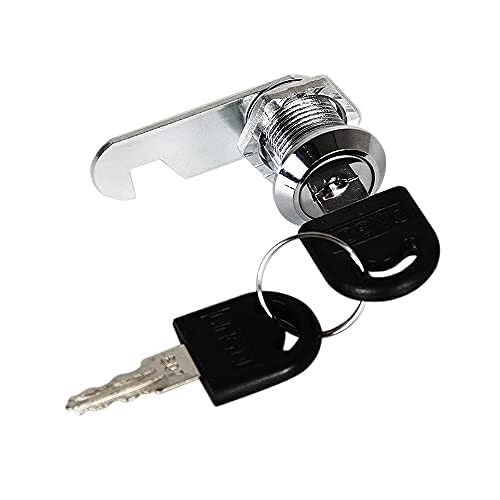 カムロック 錠 20mm 引き出し キャビネット ドア ロック 鍵 キー2個付き シリンダー錠 補助錠 戸棚食器棚ポストロッカーショ